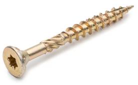 Саморез по дереву конструкционный потайной, TORX, желтый цинк 4*50